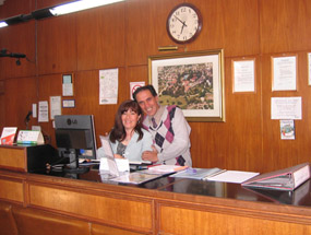 Casa Serrana: Reception (Mabel and José)